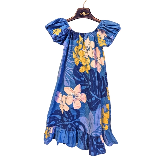 🔖 4 for $20 Sz7/8 Girl's Tropical Cotton Dress - Picture 1 of 2